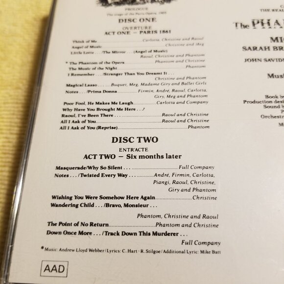 Phantom of The Opera CD - Picture 5 of 6